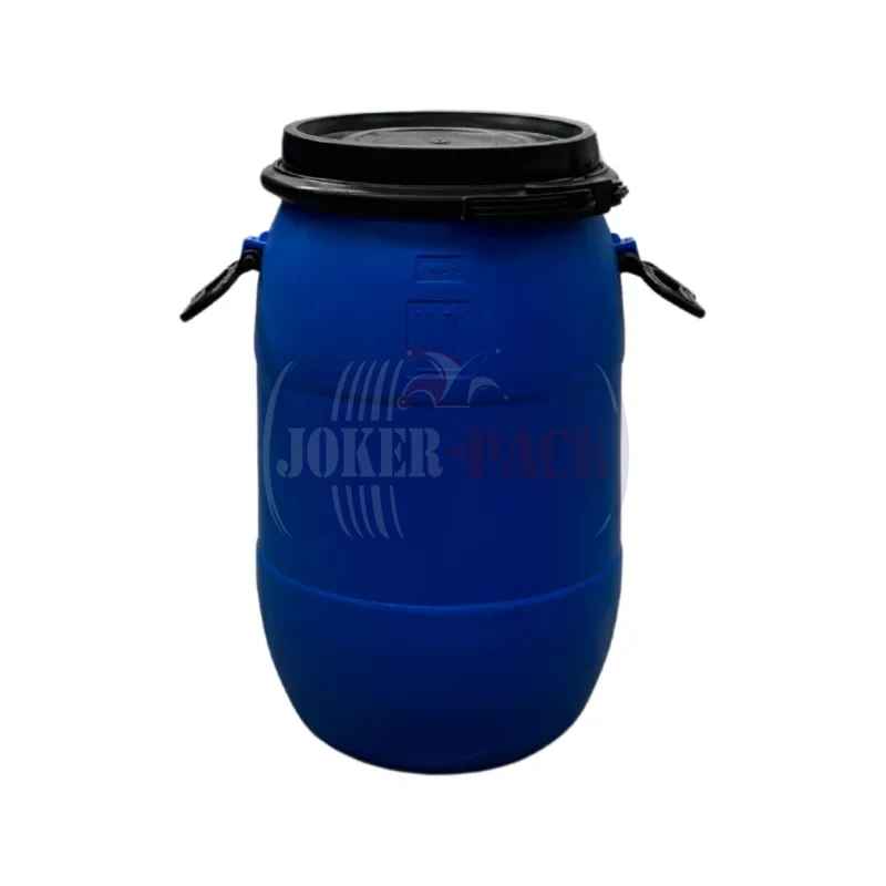30-Litre Washed Plastic Removable-Lid Drum with Plastic Bayonet Lock