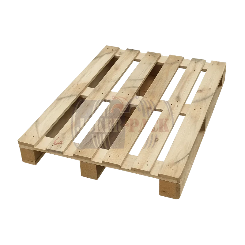 Used wooden pallet, Drum pallet, CP3 - Size: 113 cm*113 cm, Sk-3104 - Reinforced, high load capacity, Size: 120 cm*120 cm