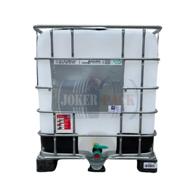 SCHÜTZ MX- 1000 Literes erősített , Műanyag raklapos mosott IBC tartály /Élelmiszeres/ Un, Hibátlan ,újszerű állapot!
