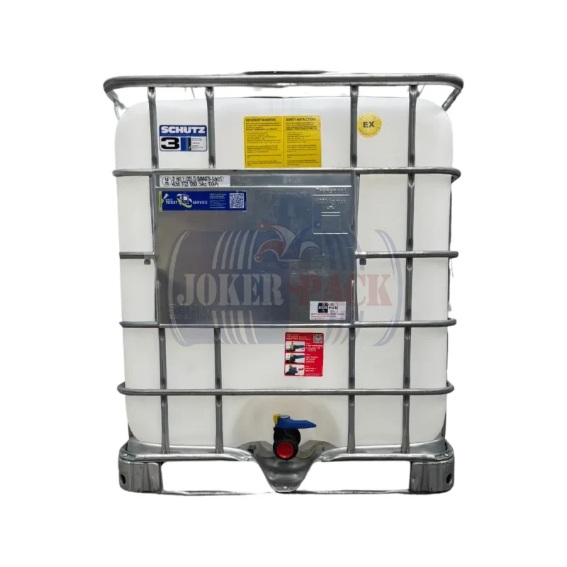 SCHÜTZ MX-EX  speciális 1000 literes mosott IBC tartály,UN